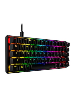 Teclado gamer retroiluminado español Hyperx Alloy Origins 60