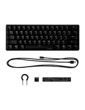 Teclado gamer retroiluminado español Hyperx Alloy Origins 60