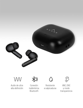 Audífonos In-Ear Akane 5.3 Anc 35Db inalámbricos con cancelación de ruido