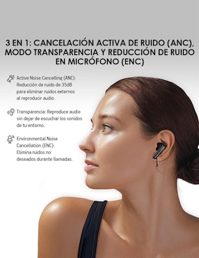Audífonos In-Ear Akane 5.3 Anc 35Db inalámbricos con cancelación de ruido