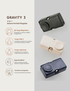 Batería portátil ADAM ELEMENTS 5000 mAh APBADGV3WH