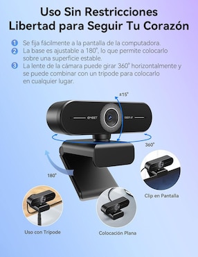 Webcam de 3840 Px X 2160 Px Emeet Smartcam C60E 4k