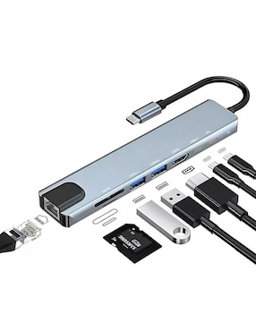Hub Mr. Gadgets de 8 contactos