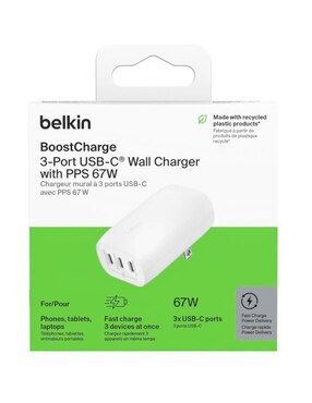 Cargador pared Belkin USB tipo C