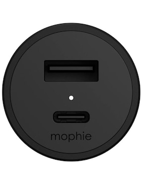 Cargador auto Mophie USB tipo A + USB tipo C