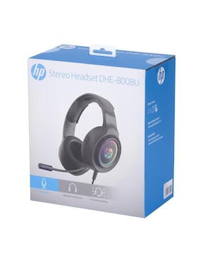 Audífonos de diadema Hp Dhe-8008U alámbricos con cancelación de ruido