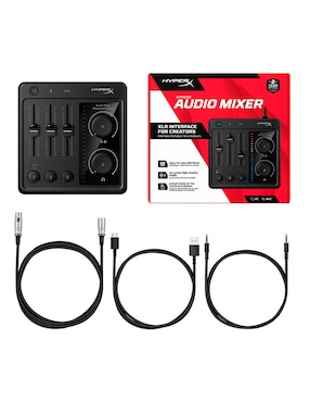 Micrófono gamer Hyperx Creator Audio Bundle alámbrica