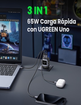 Cargador pared Ugreen 15570 USB + USB tipo C