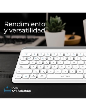 Teclado conexión inalámbrica Acteck Inspire Trek TI737