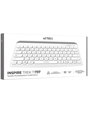 Teclado conexión inalámbrica Acteck Inspire Trek TI737