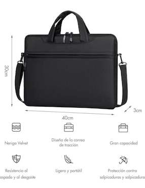 Maletín Op con compartimiento para laptop 9 pulgadas y celular