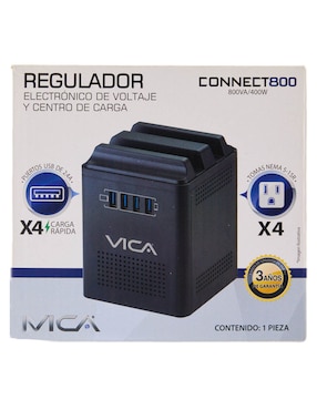 Regulador de voltaje Vica Connect 800