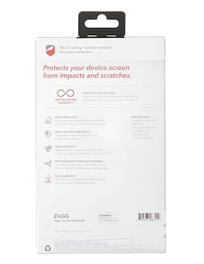 Mica para smartphone Zagg Samsung Galaxy S10 Plus de cristal templado