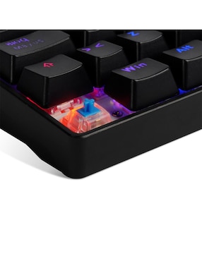 Teclado gamer QWERTY latino américa Game Factor KBG560-BL