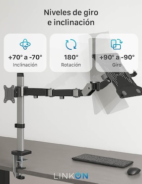 Soporte para monitor de escritorio Linkon