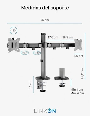 Soporte para monitor de escritorio Linkon