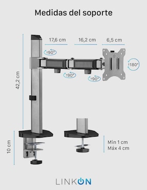 Soporte para monitor de escritorio Linkon
