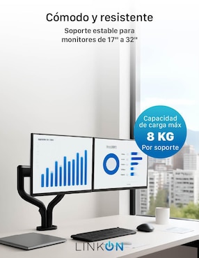 Soporte para monitor de escritorio Linkon