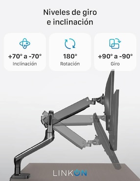 Soporte para monitor de escritorio LinkOn