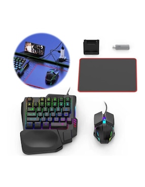 Kit teclado gamer Qwert Inglés Mr. Gadgets