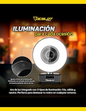 Webcam de 1920 px x 1080 px Ocelotgaming Iris- W1