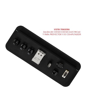 Multicontacto Mindejal de 3 salidas y 2 puertos Usb