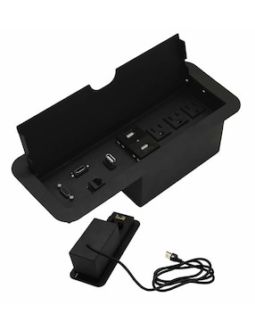 Multicontacto Mindejal de 3 salidas y 2 puertos Usb
