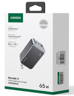 Cargador pared Ugreen 45223 USB tipo A + USB tipo C