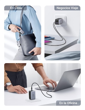 Cargador pared Ugreen 45223 USB tipo A + USB tipo C