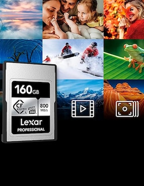 Memoria Cfexpress Lexar capacidad 160 GB