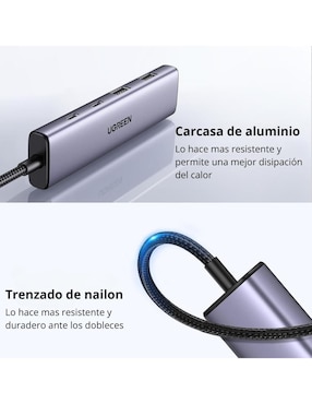 Hub Ugreen 15395 de 4 contactos