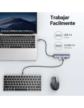 Multicontacto Ugreen 15596 de 5 contactos