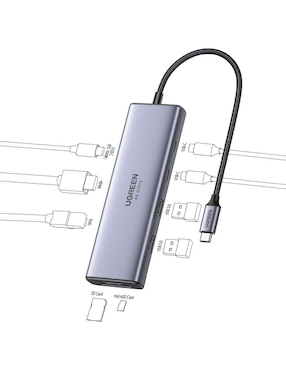Hub Ugreen 15375 de 9 contactos