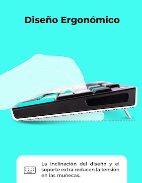 Teclado conexión inalámbrica Techzone TZACCBI15