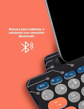 Teclado conexión inalámbrica Techzone TZACTCI10