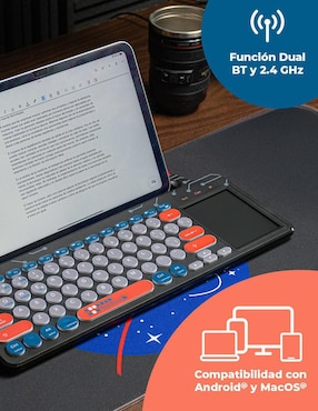 Teclado conexión inalámbrica Techzone TZACTCI10