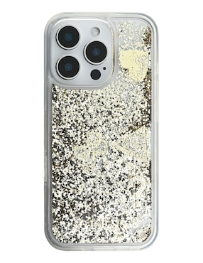 Funda para iPhone 16 Pro GLITTER GOLD de plástico
