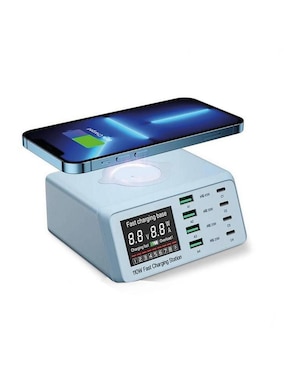 Hub Ventdepot ultrachargerblue de 8 contactos