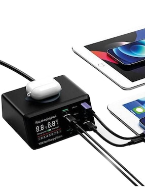 Hub Ventdepot Ultrachargerblack de 8 contactos
