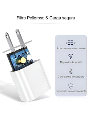 Cargador pared Xtellar de 30 W Lightning + USB tipo C