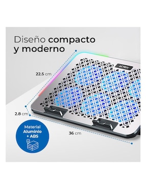 Base laptop ajustable Acteck Froost Raw