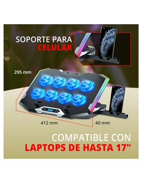 Base laptop ajustable Balam Rush Eolox Frost Pro