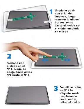 Mica para tablet Teknet iPad Mini 7 a17 Pro de cristal templado