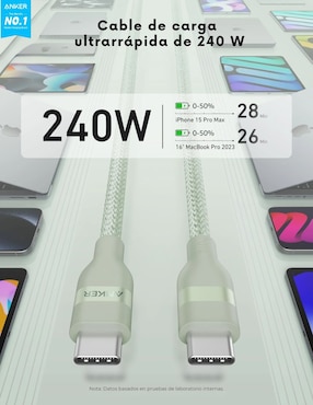 Cable USB C Anker de 90 cm
