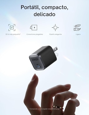 Cargador pared Anker de 45 W USB tipo C