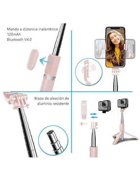 Selfie stick Xtellar Xtllar607 con control remoto