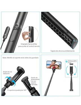 Selfie stick Xtellar Xtllar609 con control remoto