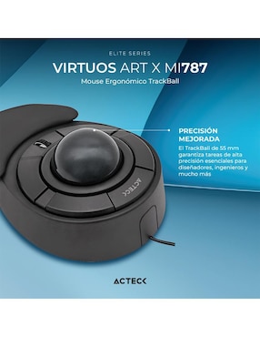 Mouse Gamer Alámbrico Acteck virtous art x mi787