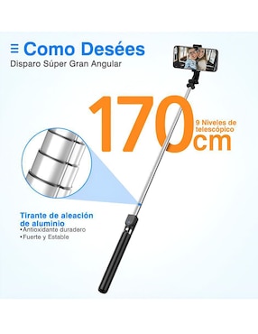 Selfie stick Xtellar Xtllar813 con control remoto