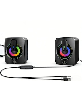 Altavoces gamer Ground Gaming con luces LED
